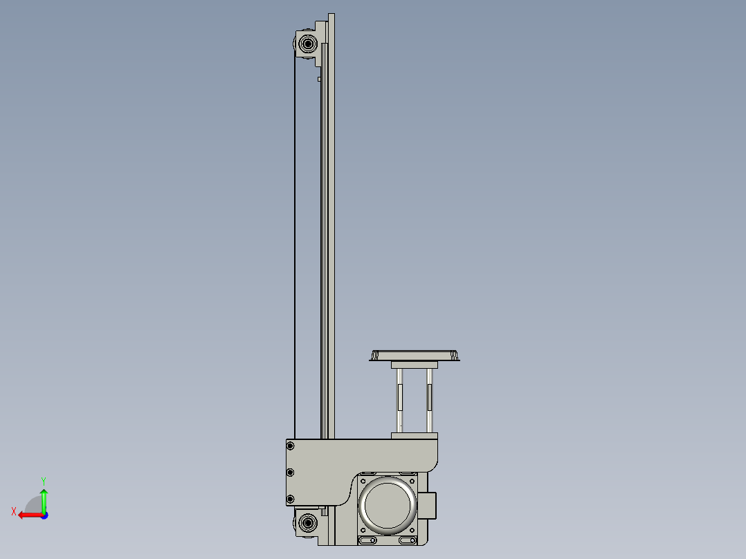 M071-s升降模组后视图