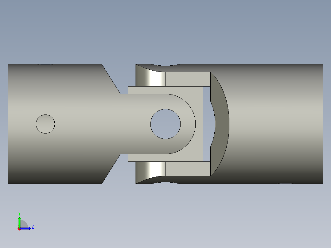 P127-十字联轴器左视图