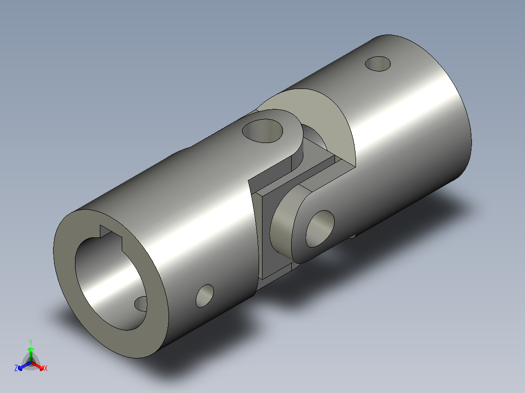 P127-十字联轴器正等轴测图
