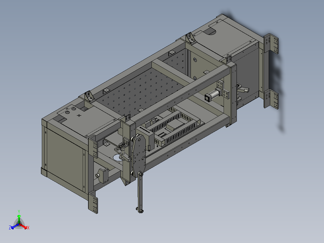 印花机上下杯机构