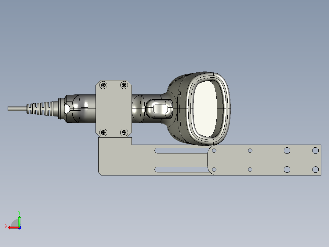 内扫码枪固定装配--后视图