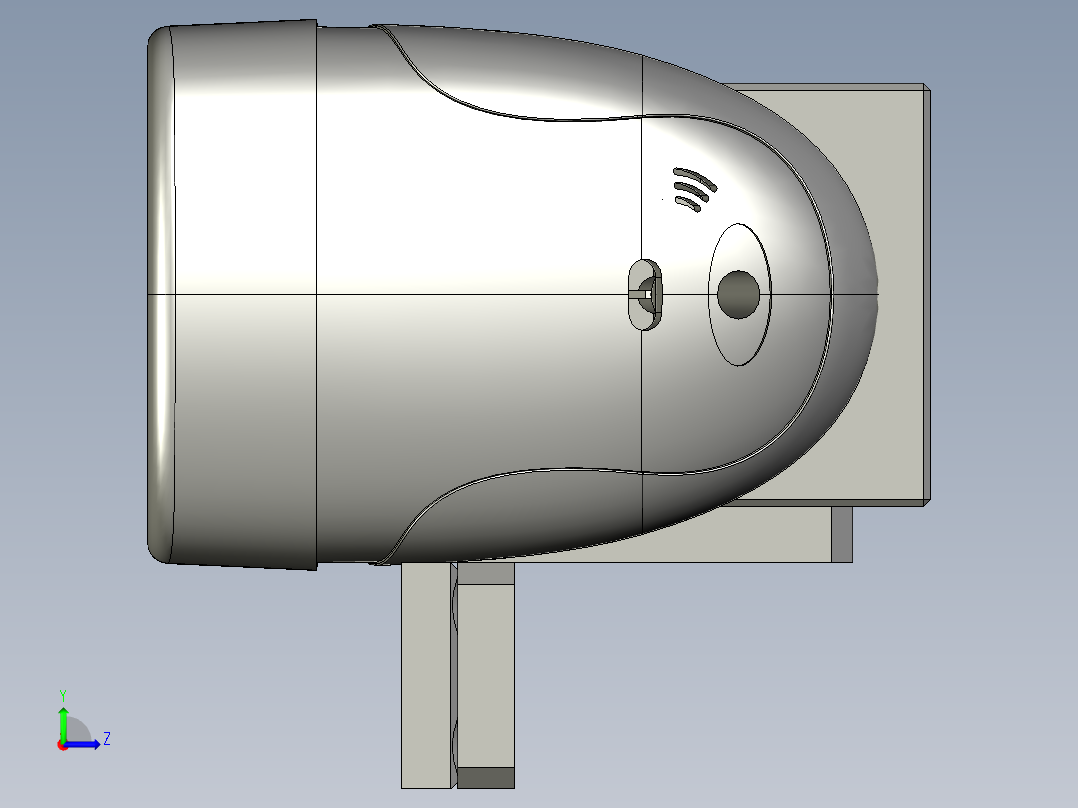 内扫码枪固定装配--左视图