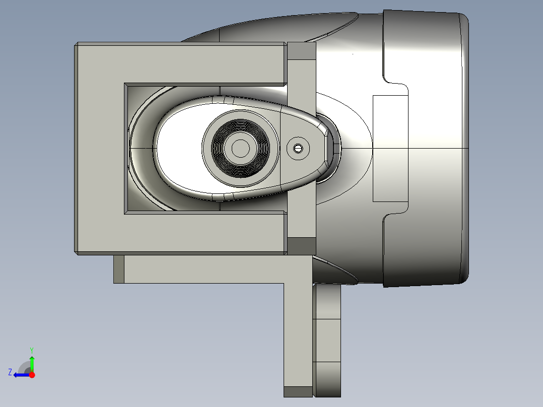 内扫码枪固定装配--右视图