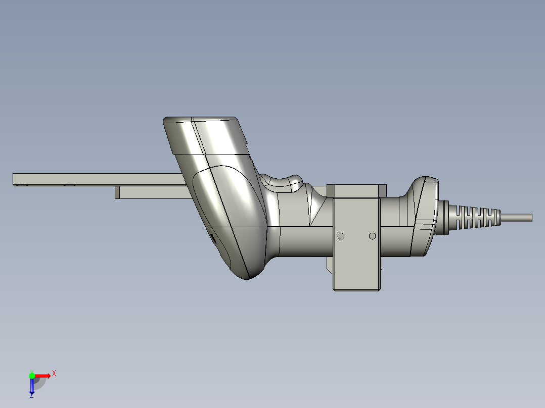 内扫码枪固定装配--俯视图