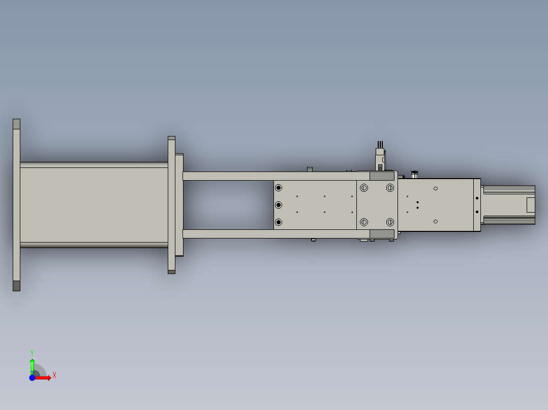 平行多关节升降机械手前视图