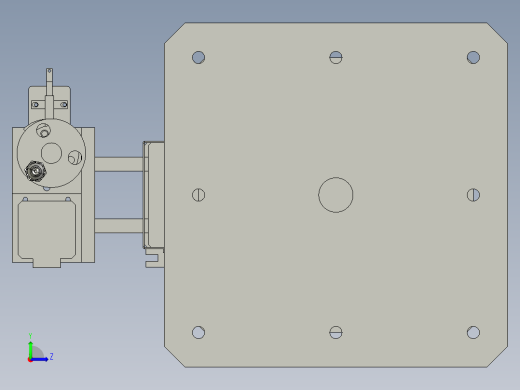 平行多关节升降机械手左视缩略图
