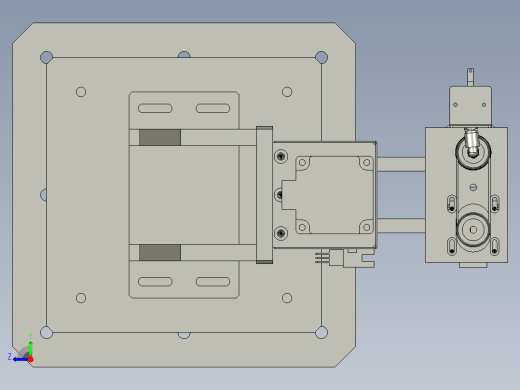 平行多关节升降机械手右视缩略图