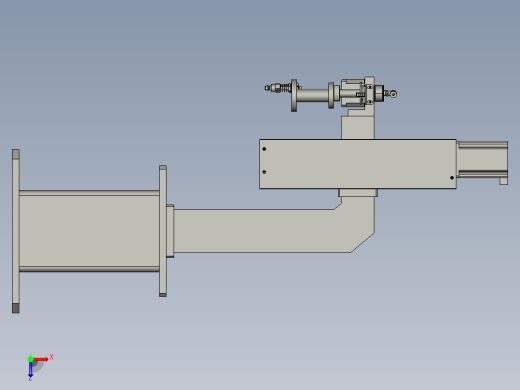 平行多关节升降机械手俯视缩略图