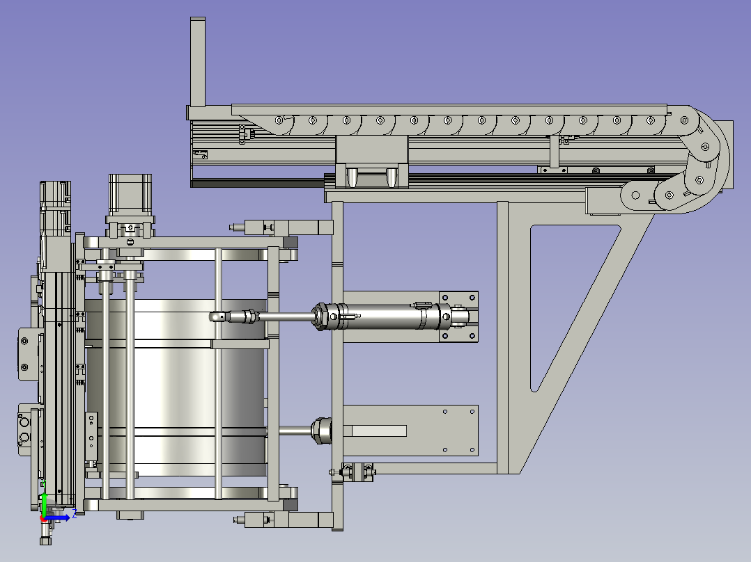 开光纤壳机构左视图