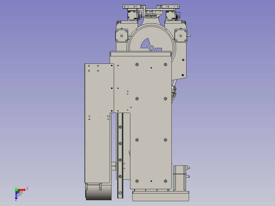 开光纤壳机构俯视图