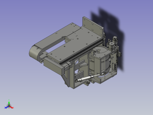 开光纤壳机构正等轴测缩略图