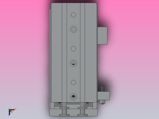 气动滑台HMXS8系列[HMXS8-40AS]俯视缩略图