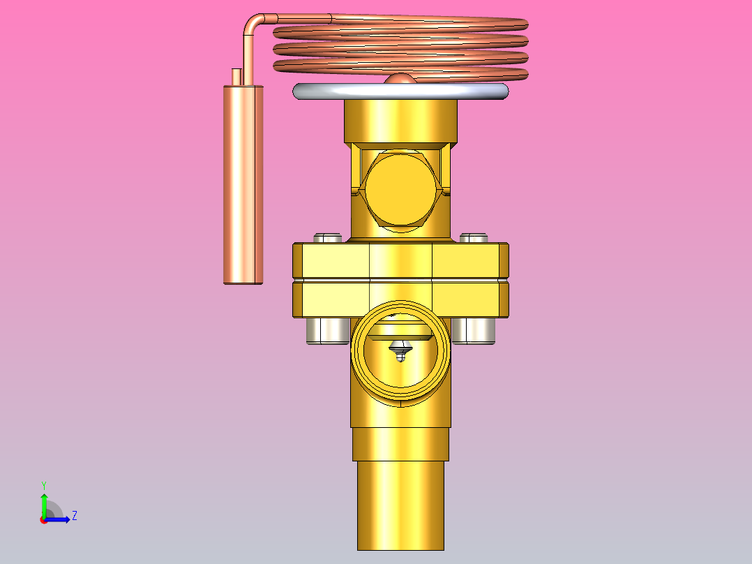 艾默生TJR膨胀阀(1)左视图