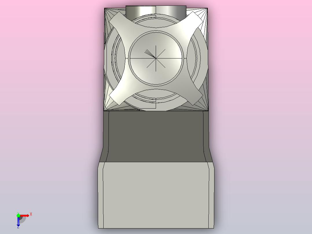 DZJ-B-C1调整支架俯视图