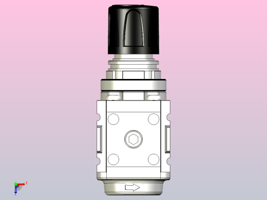 标准手动压力调节器P31RB12BNNP俯视缩略图