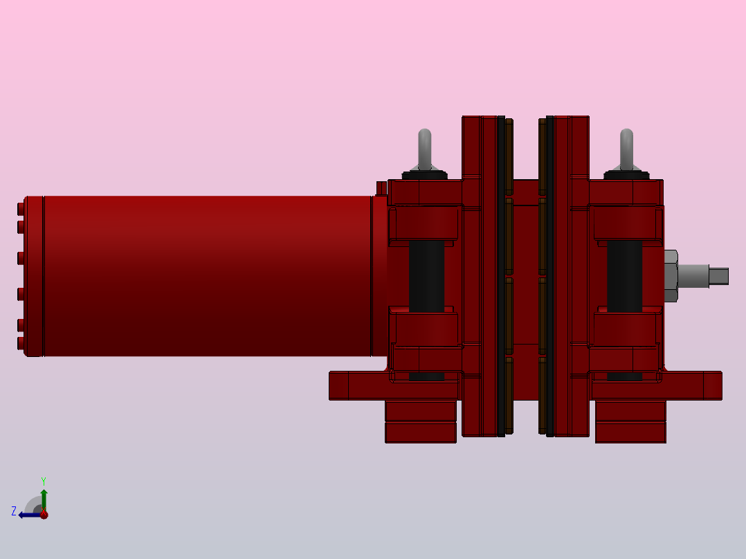 SBD-C安全制动器_SBD365-C-2000×40ⅡRL.WL.CL右视图