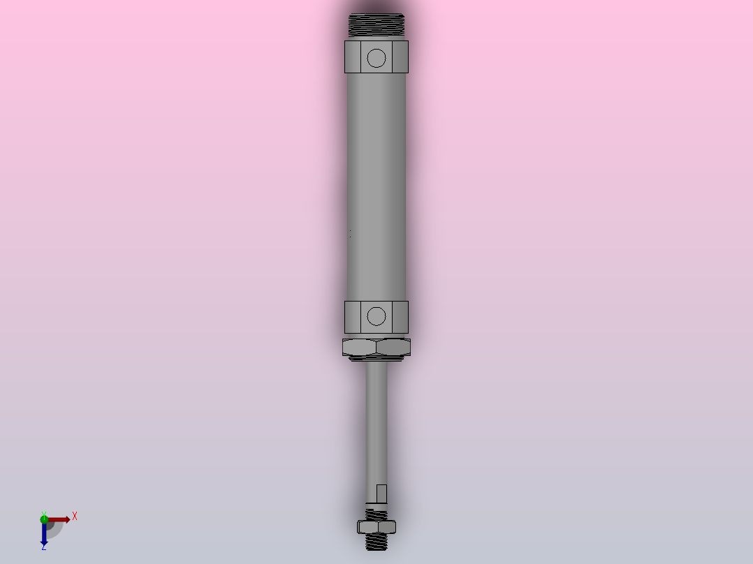 CM2标准迷你气缸系列[CDM2B25-75]俯视图