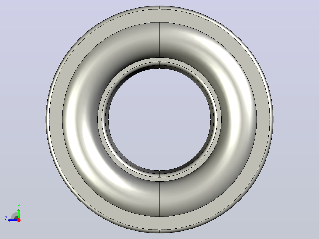 SKF自调心球轴承ball_bearing_2309_ek_0右视图