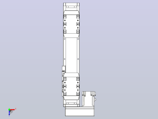 滚珠丝杠线性轴TPA-GCRS-80-1610C-L50-ML-M20-N3俯视缩略图