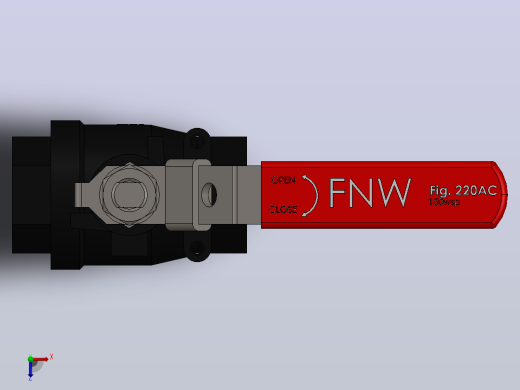 FNW-FNW221ACF二片式内螺纹球阀俯视缩略图