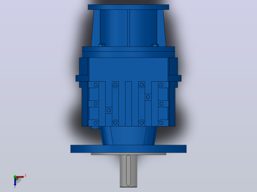 RF47ZP斜齿轮减速机RF47-3.83-M1-P63-Φ200俯视缩略图