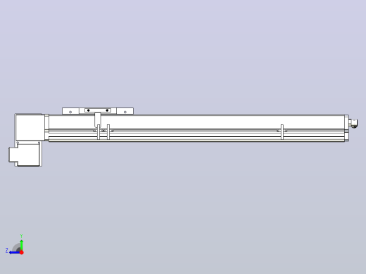MCB14无尘皮带滑台[MCB14-L40-500-LD-P20-C3]右视缩略图