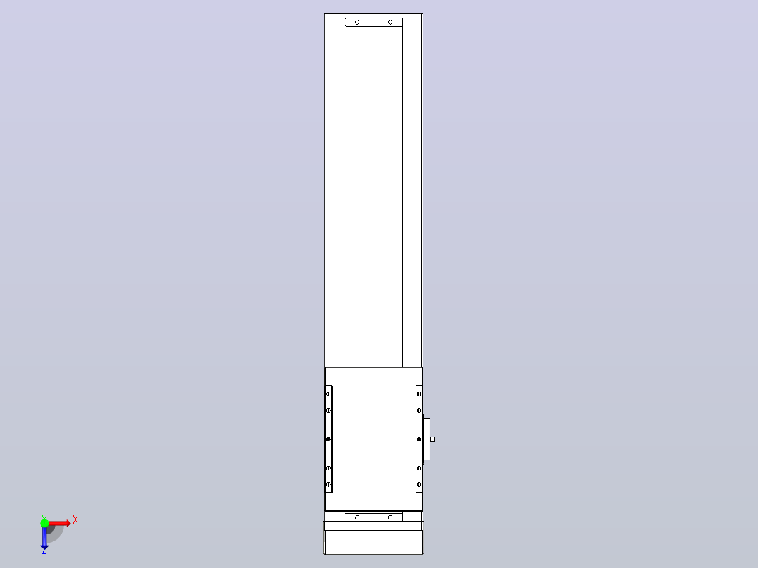 滚珠丝杠直线轴带导轨全封闭TPA-HCR-120D-1610C-L400-MP-C-P20-N3俯视图