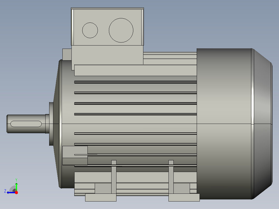 0.75-1.5KW  3000转西门子右视图