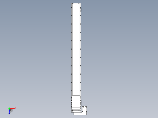 滚珠丝杠直线轴内置导轨TPA-GCR-170-2510C-L1650-ML-M75-N3俯视缩略图