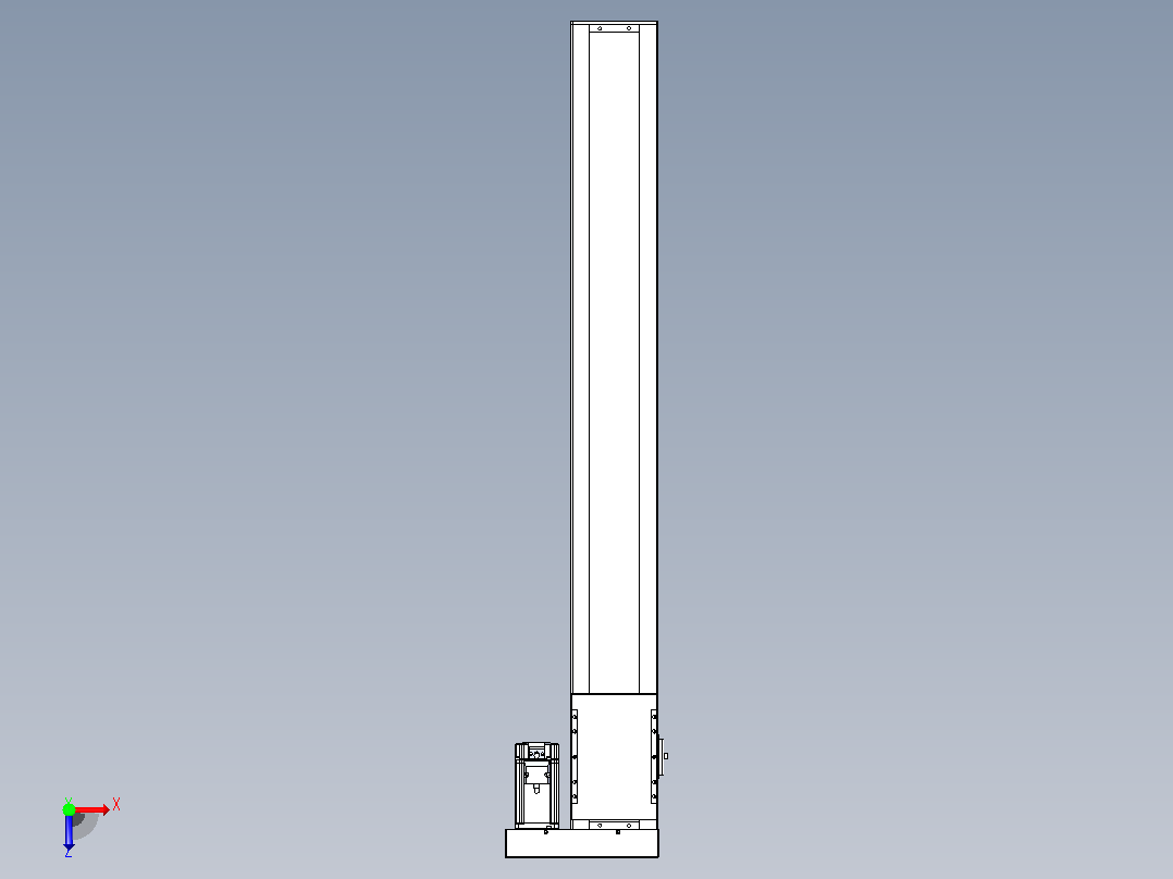 滚珠丝杠直线轴带导轨全封闭TPA-HCR-120D-1610C-L900-ML-C-P40-N3俯视图