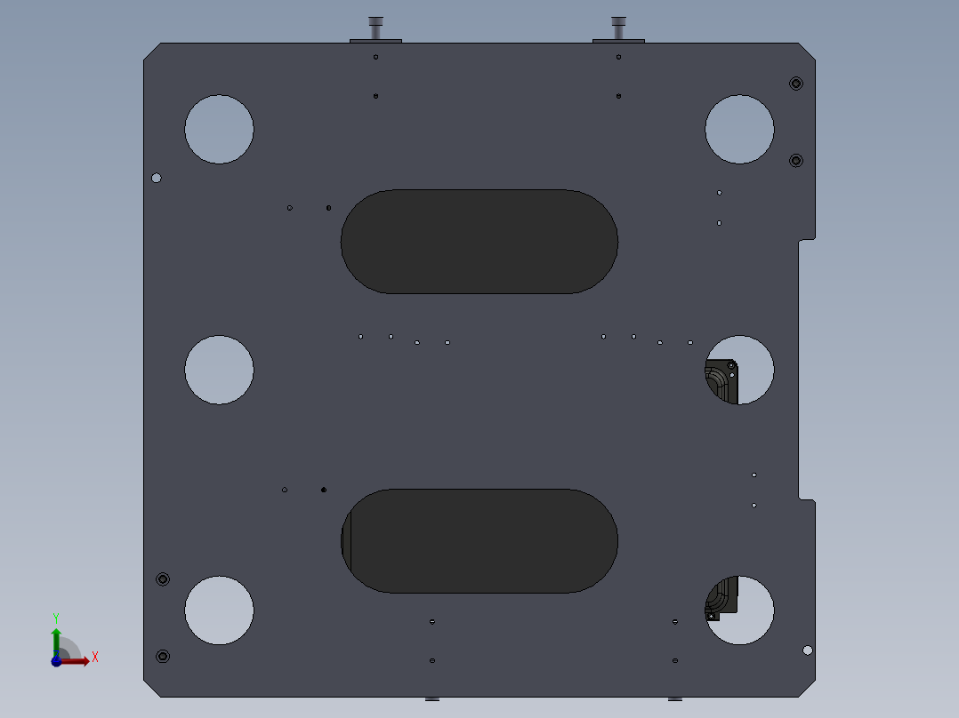 Smart  CTO门体玻璃滴胶夹具前视图