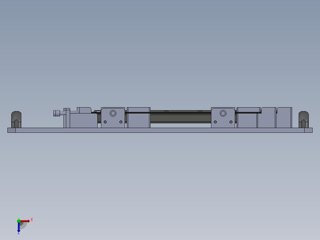 Smart  CTO门体玻璃滴胶夹具俯视图