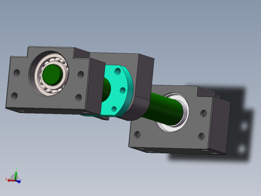2505丝杆总装主视缩略图