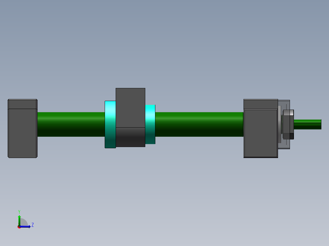 2505丝杆总装左视图