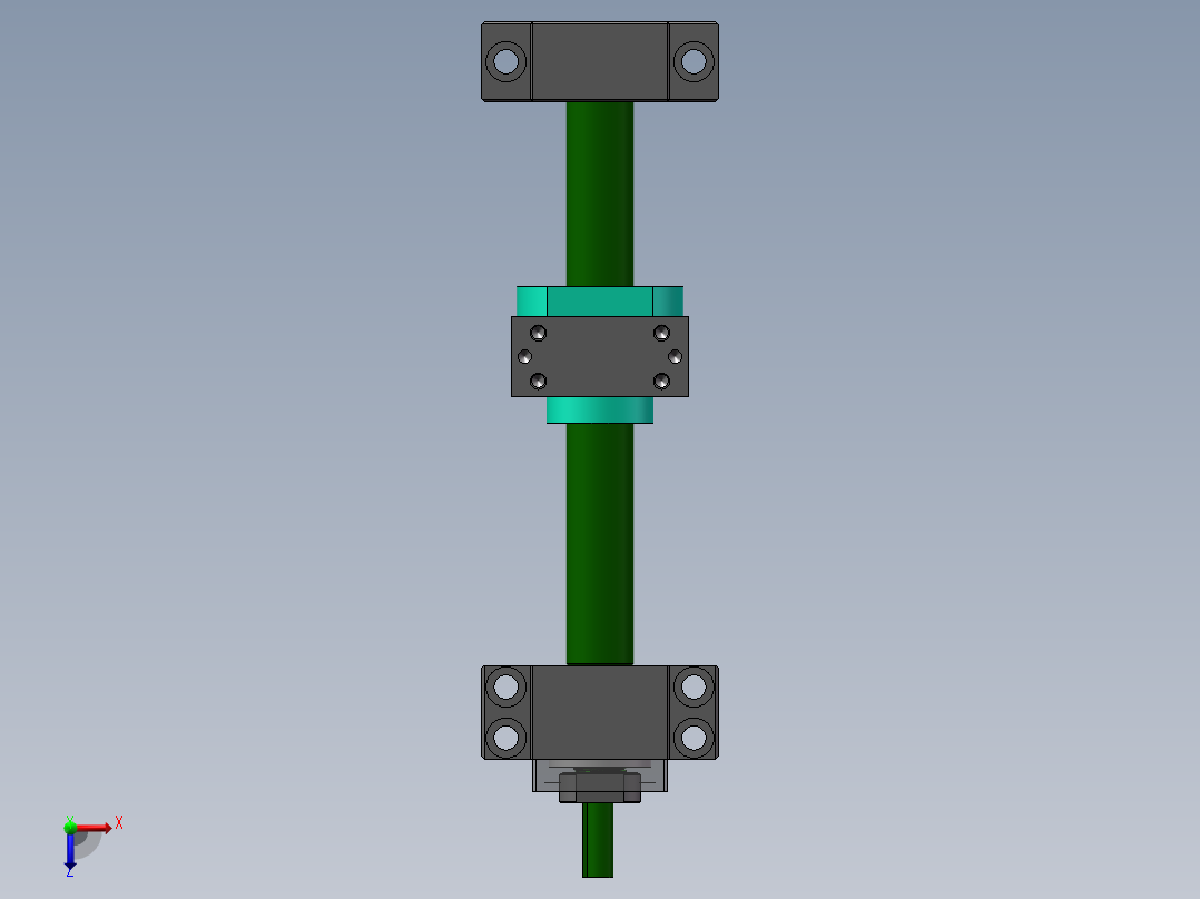 2505丝杆总装俯视图