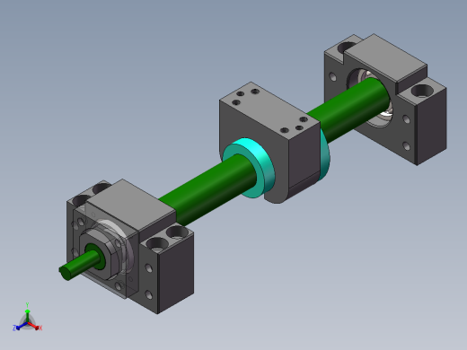 2505丝杆总装正等轴测缩略图