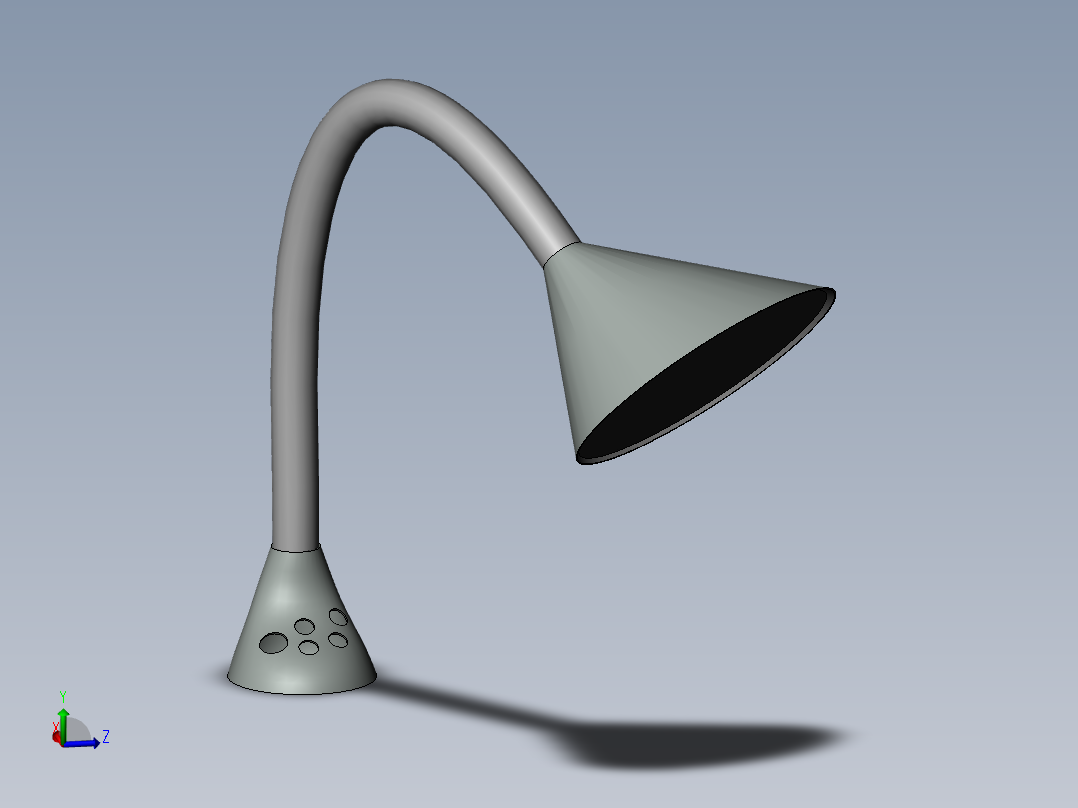 3d台灯模型主视图