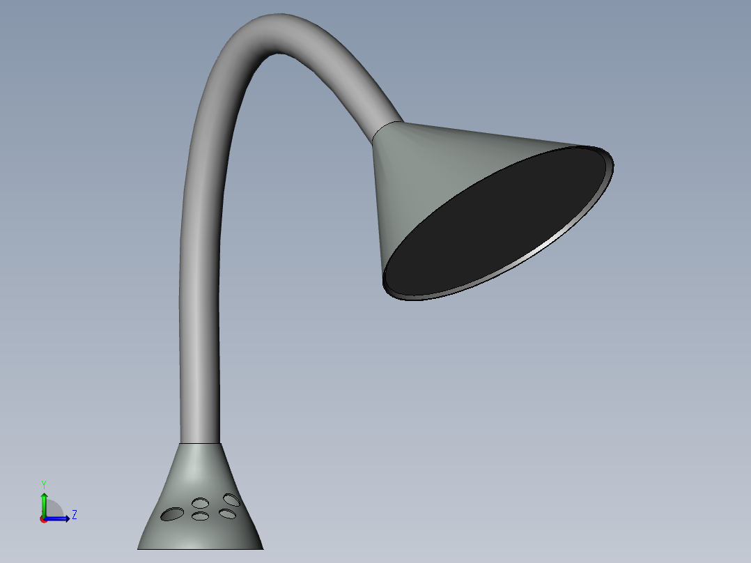 3d台灯模型左视图