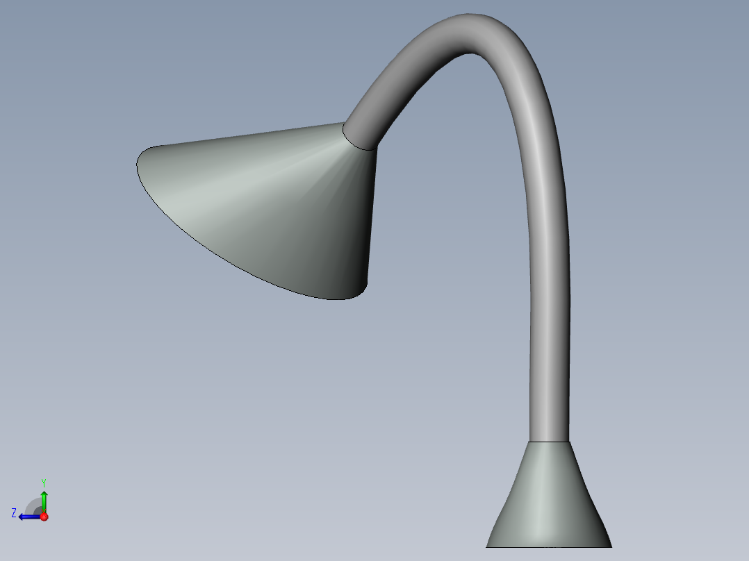 3d台灯模型右视图