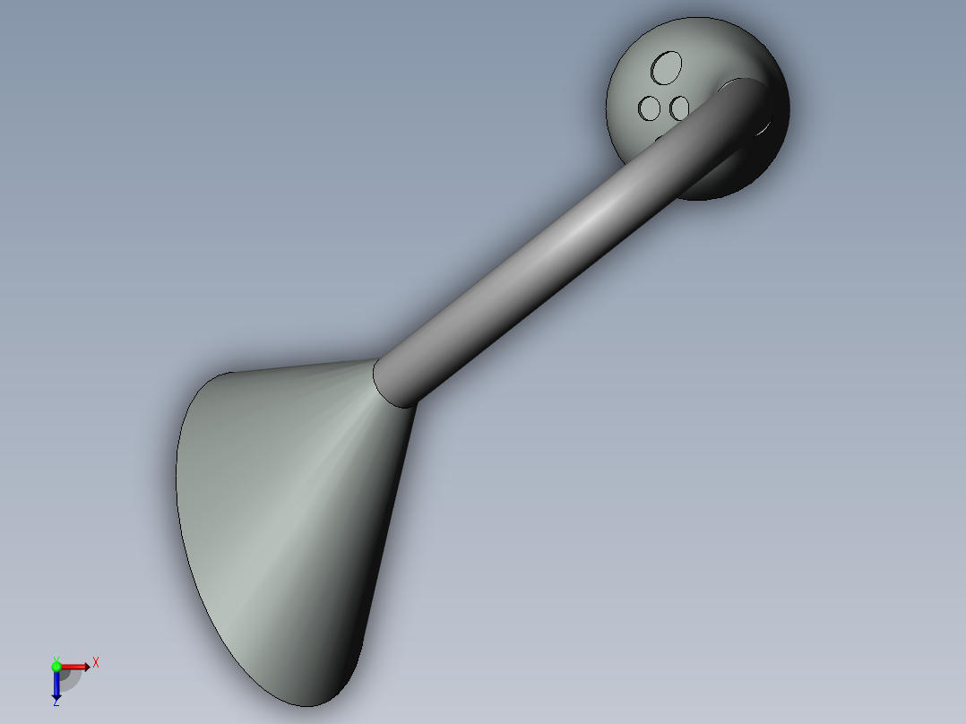 3d台灯模型俯视图