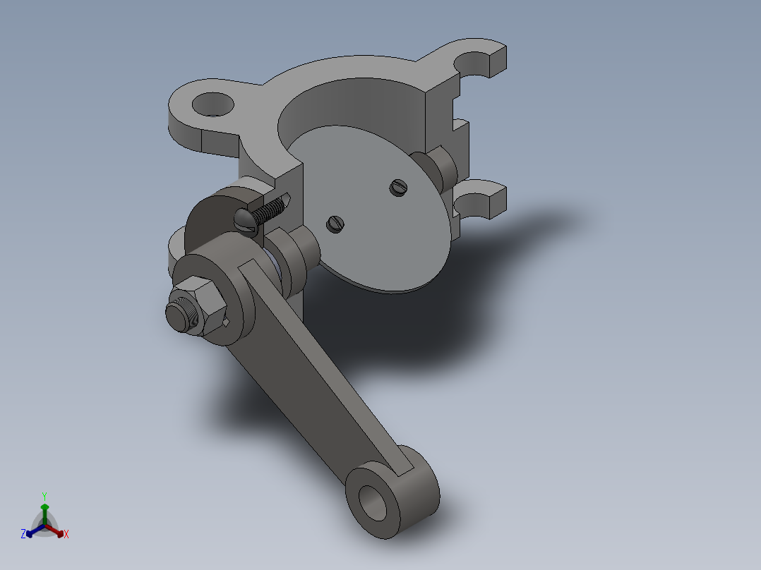 solidworks 节气门体图纸