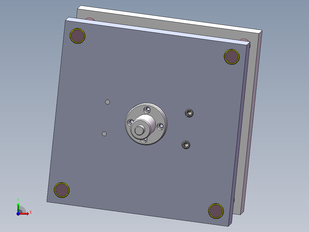 汽车减震器转向节托架（全部结清）前视图