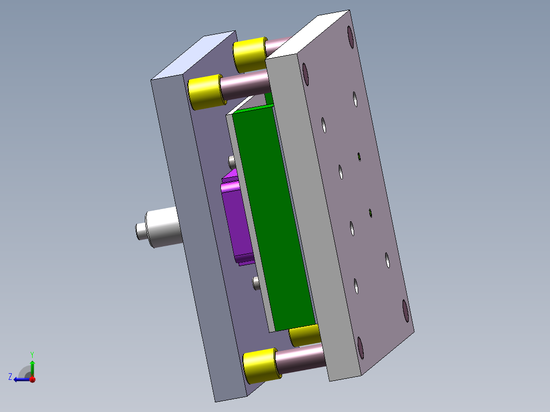 汽车减震器转向节托架（全部结清）右视图