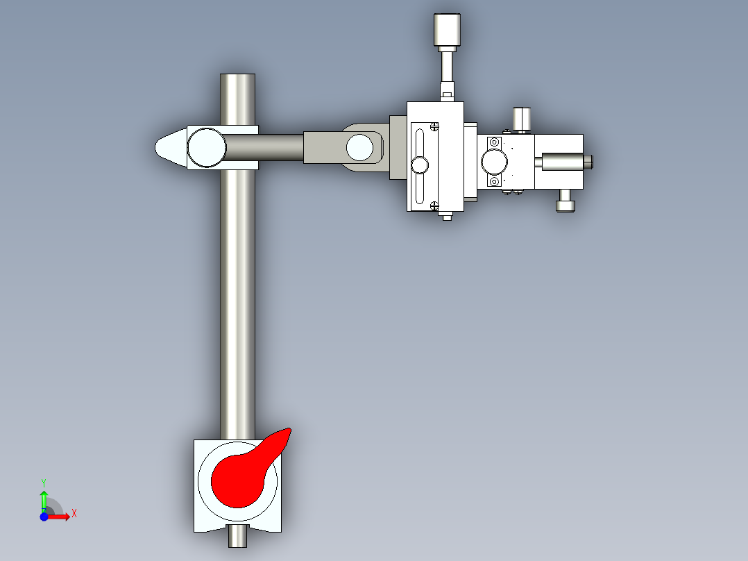 一组ccd支架前视图