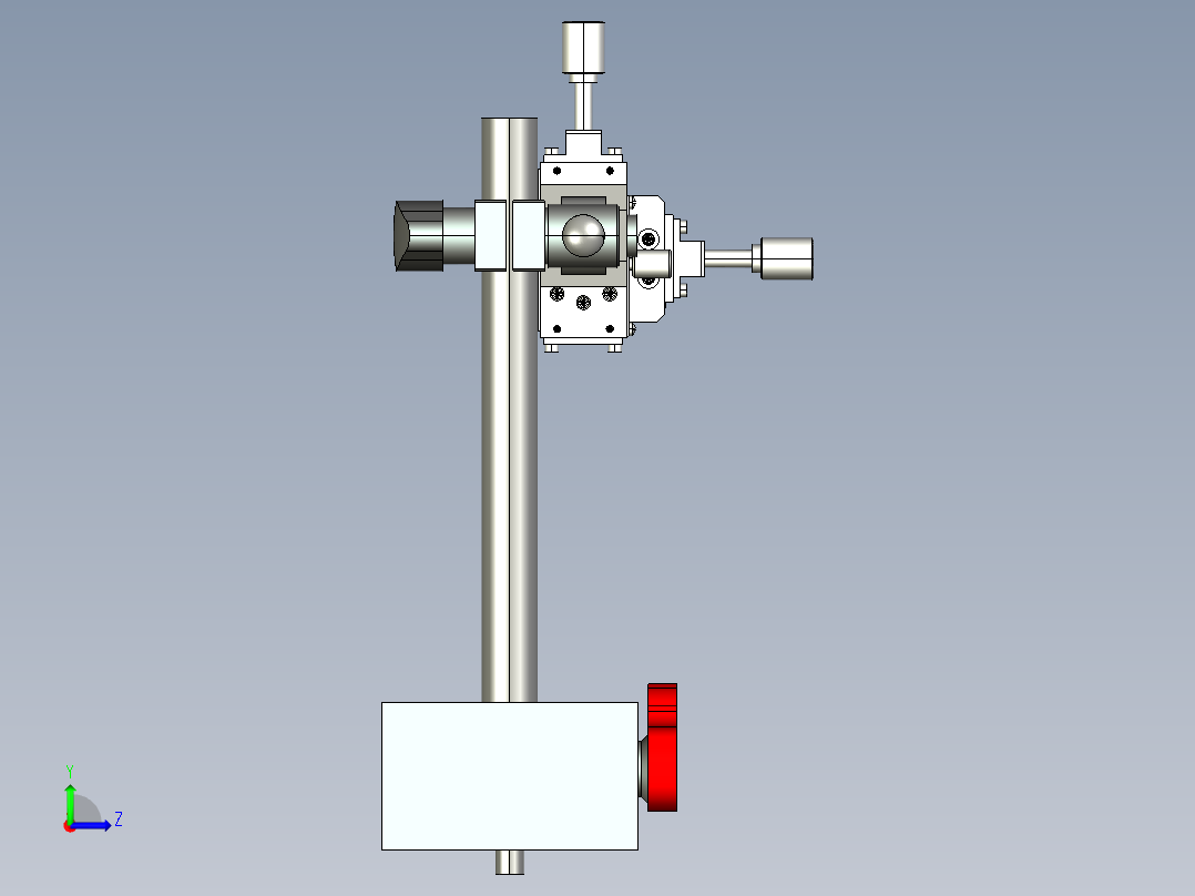 一组ccd支架左视图