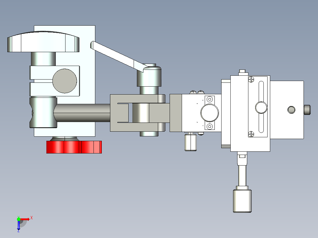 一组ccd支架俯视图