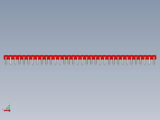 彩色公排针 100mil 2.54mm 系列-DS1022_red_1x34p_100mil_TypeD_rev1.0后视缩略图