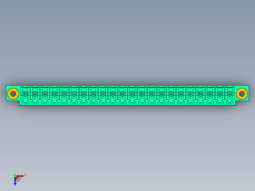 DEGSON 15EDG（公头） 3.5mm 螺钉锁紧，插拔式接线端子 FullPack-15EDGVM-3.5-22P-14-00AH俯视缩略图