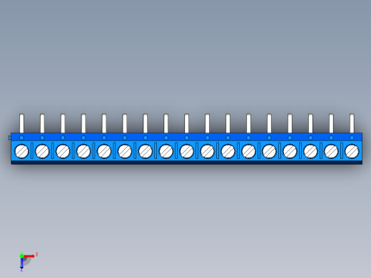 DEGSON DG301 系列 5.0mm 接线端子-DG301R-5.0-17P-12-00AH俯视缩略图