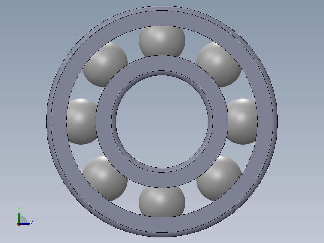 滚珠轴承-SKF BALL BEARING 619-6 6x15x5左视图